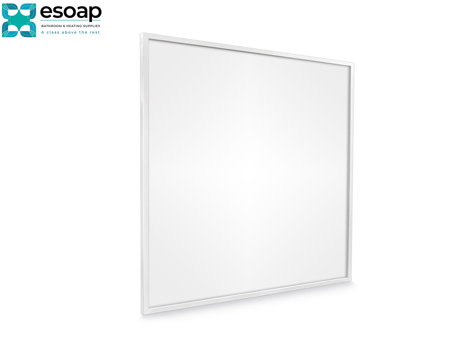 White 350W Classic Infrared Heating Panel with Esoap logo on a white background