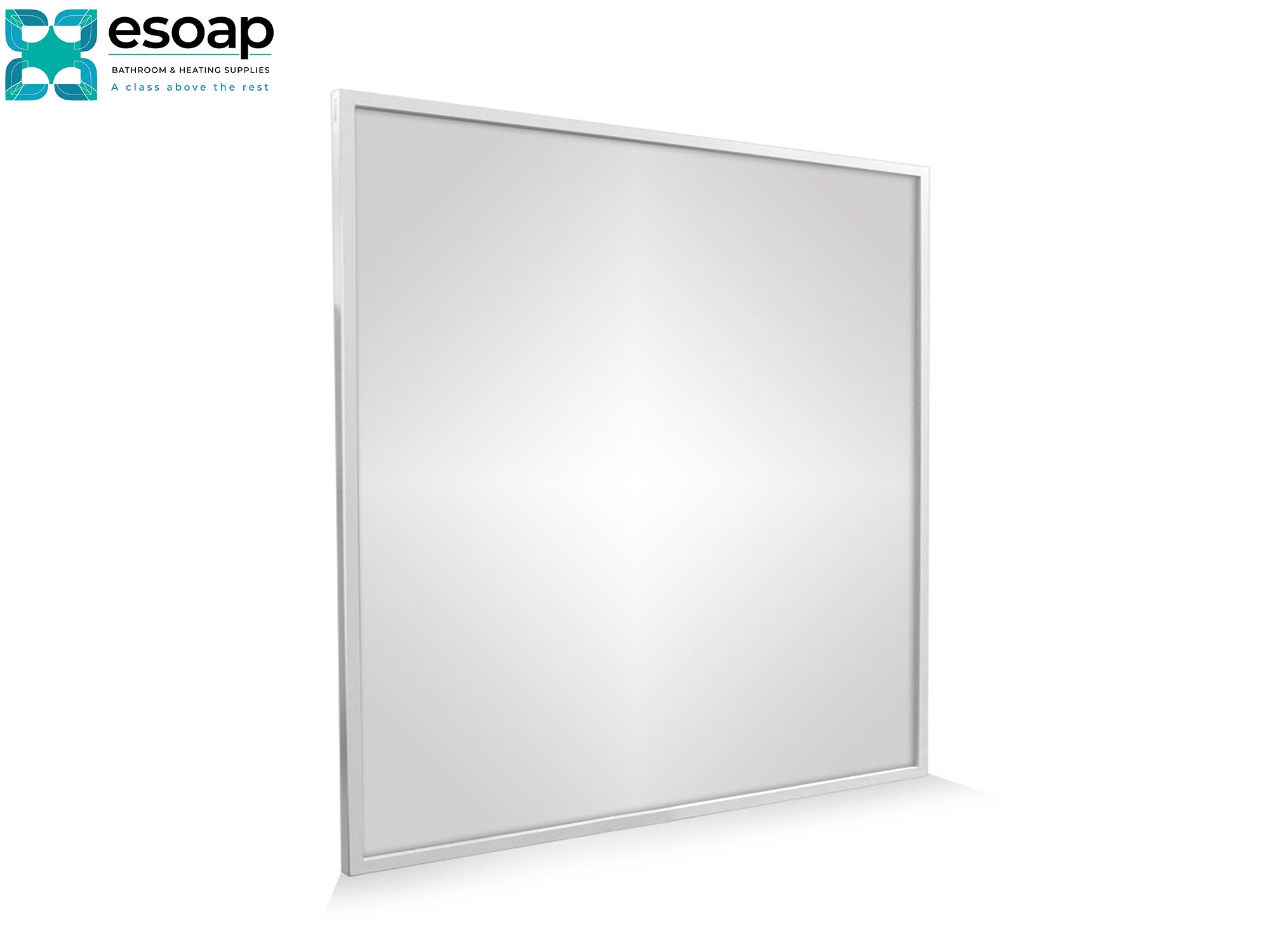 350W Classic Infrared Heating Panel Black with Esoap logo on a white background