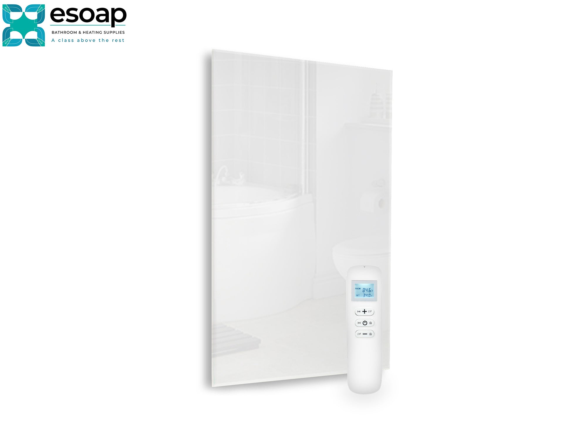 580W Quartz Glass Wi-Fi Infrared Heating Panel White | Infrared Heater