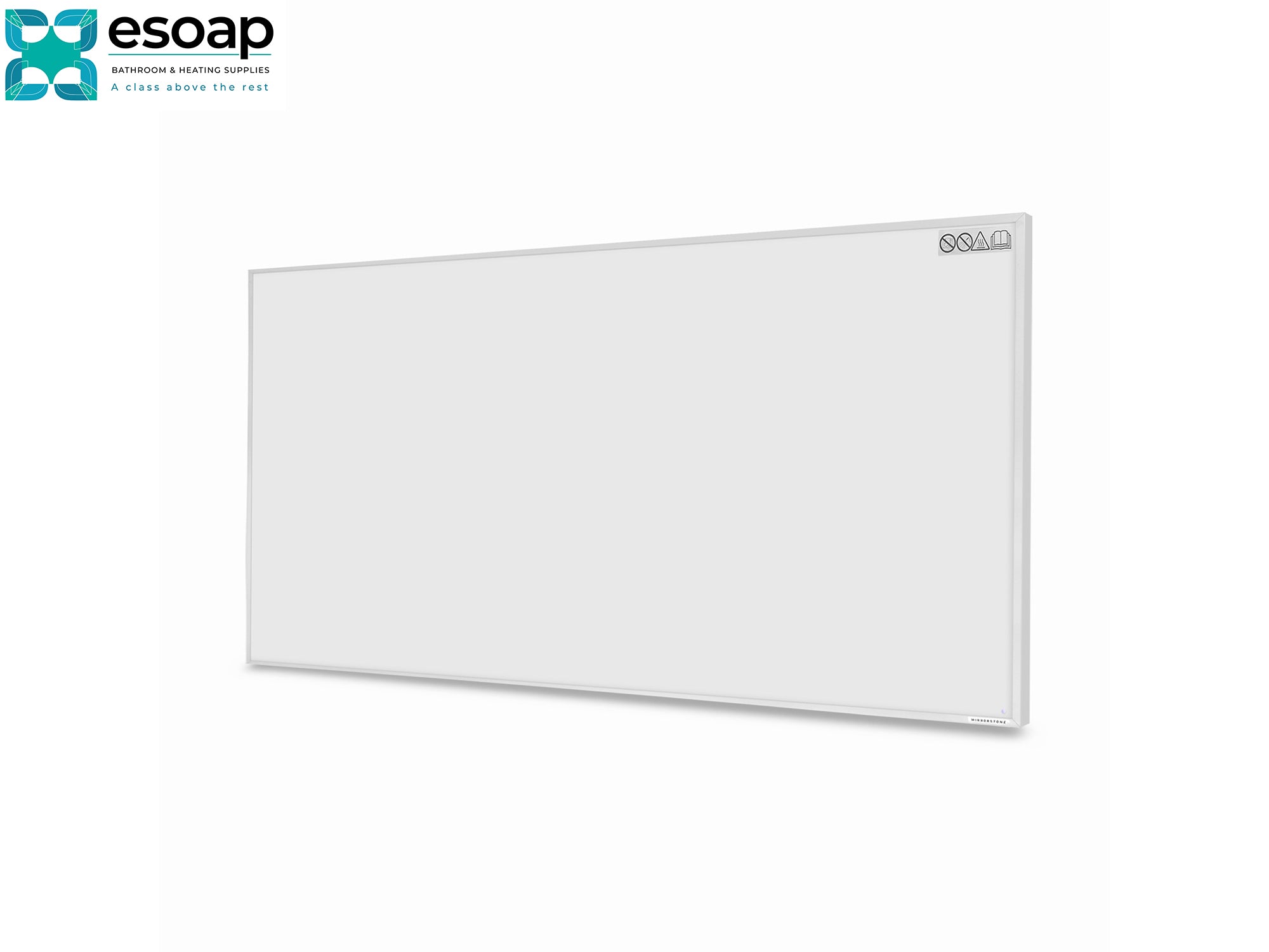 700W NXT Gen Infrared Heating Panel with 'esoap' branding on a white background