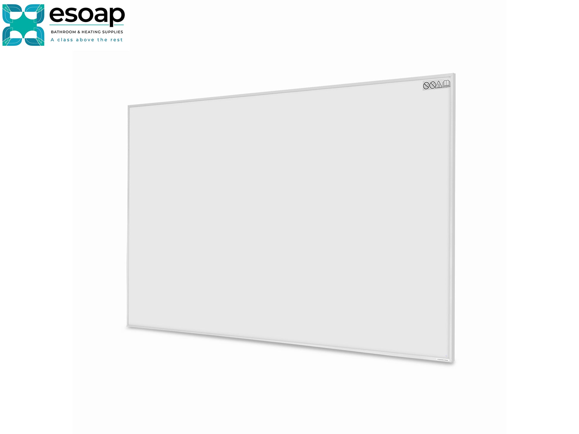 900W NXT Gen Infrared Heating Panel on a white background with 'esoap' branding.
