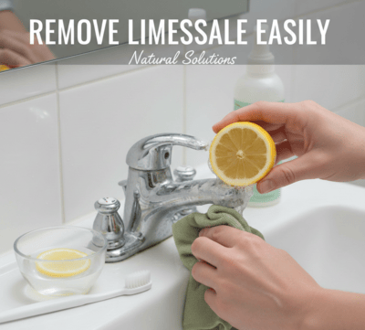 Remove Limescale from Bathroom Taps With Lemon Juice