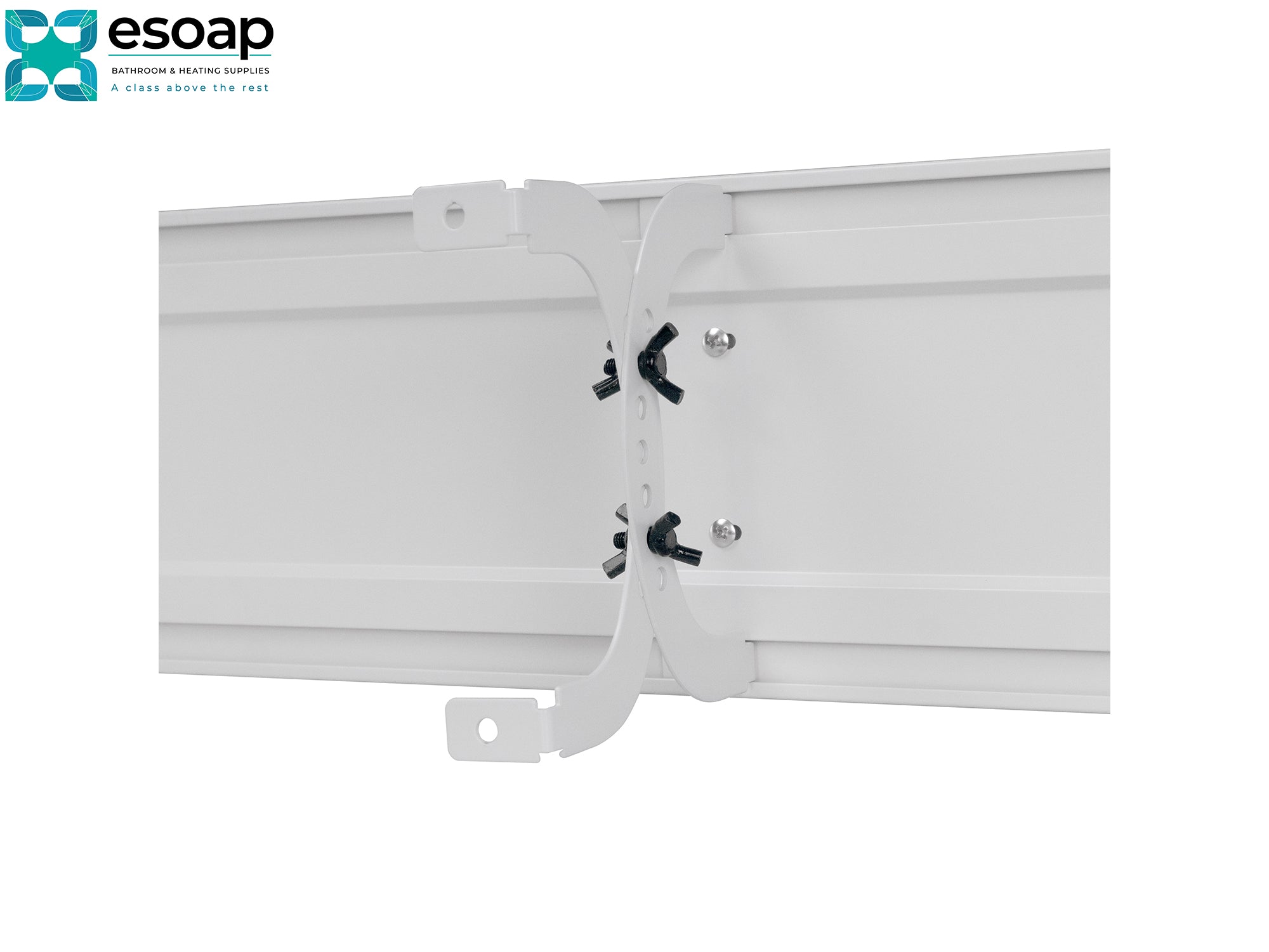1.2kW Zenos Infrared Bar Heater White with Wi-Fi with Bracket