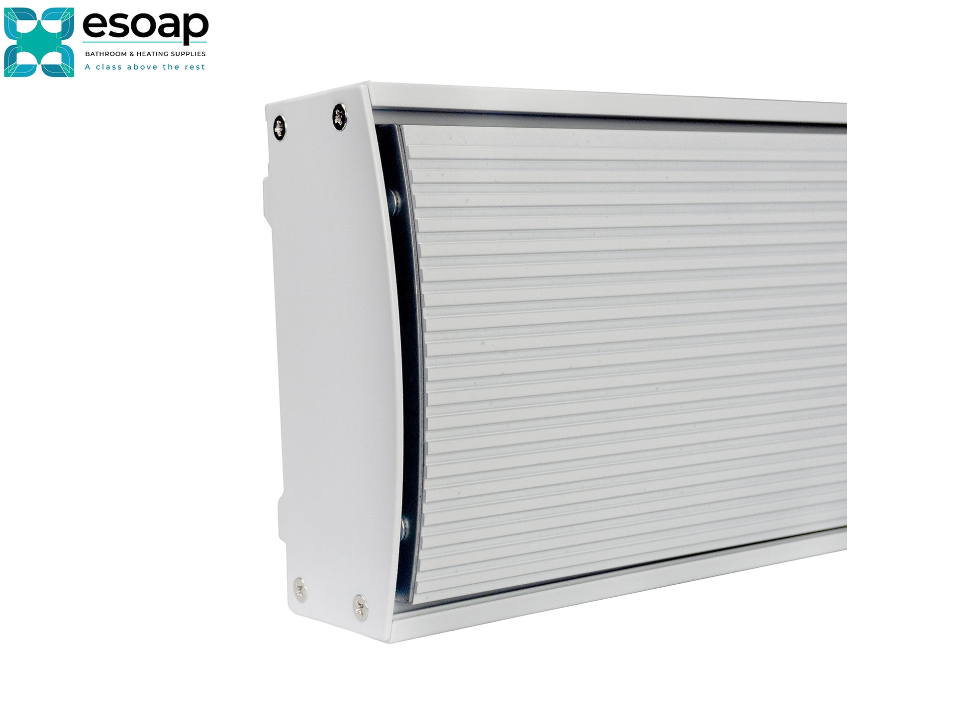 1.2kW Zenos Infrared Bar Heater White with Wi-Fi aluminium frame
