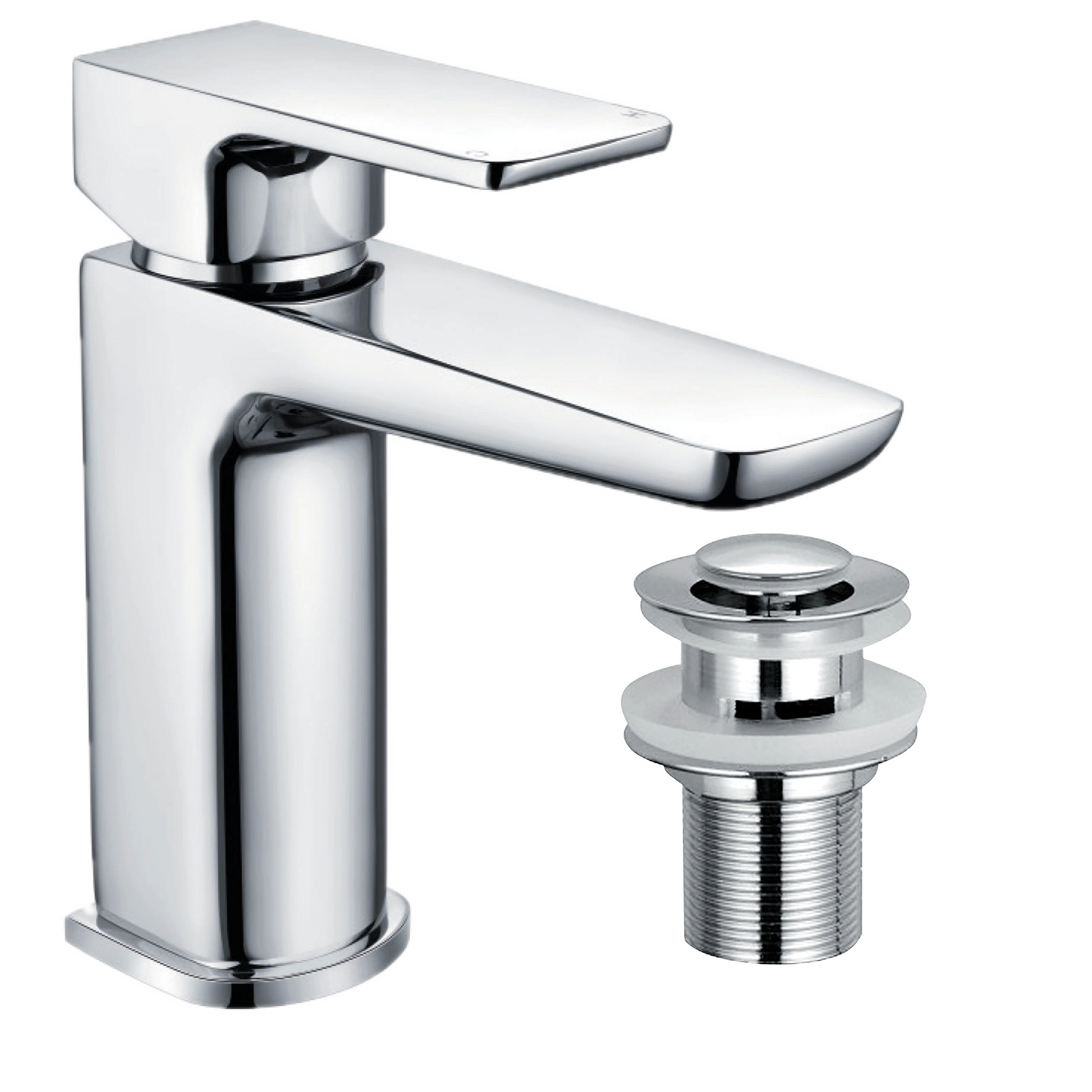 chrome Mitta Mono Basin Mixer Tap & Waste