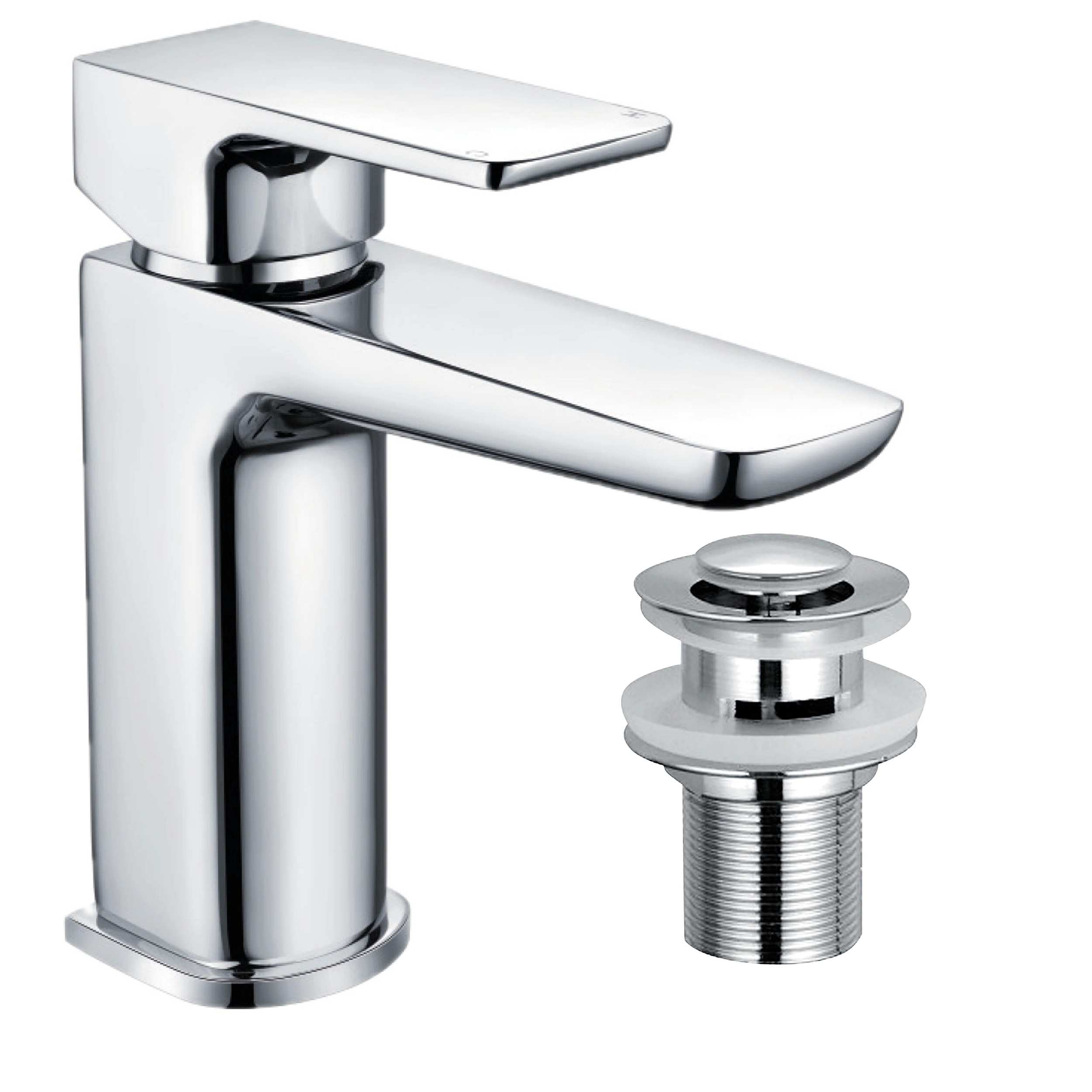 chrome Mitta Mono Basin Mixer Tap & Waste