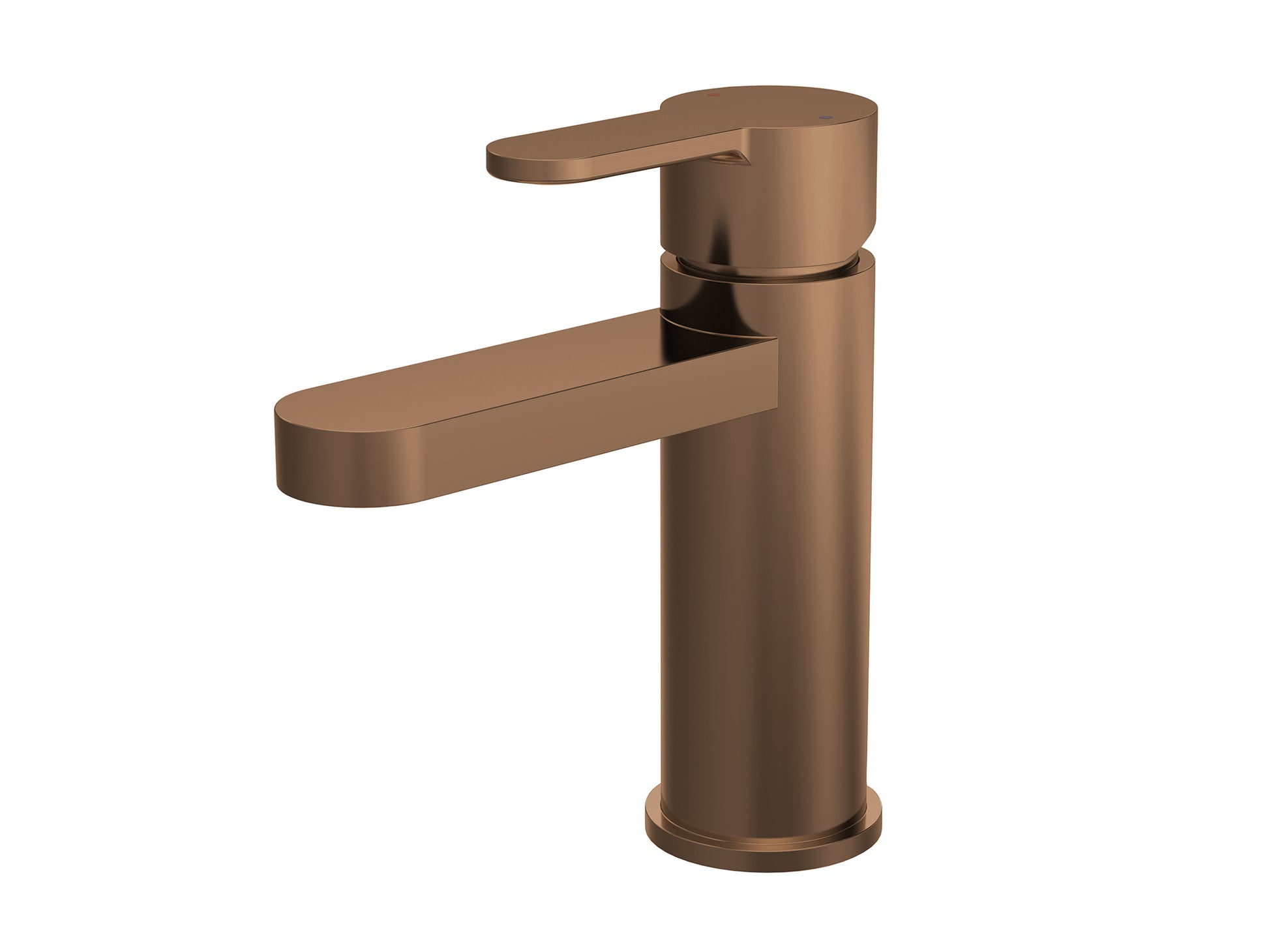 Arvan Brushed Bronze Mono Basin Mixer Tap with a sleek, single-lever design, ideal for modern bathrooms.