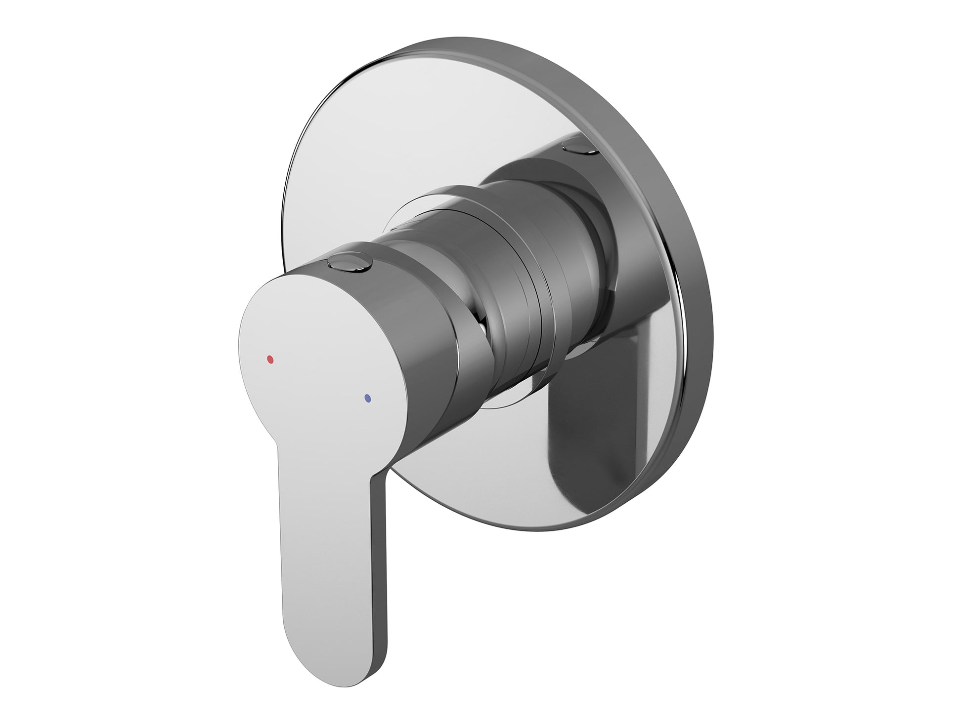Arvan single handle chrome valve installed on marble tile