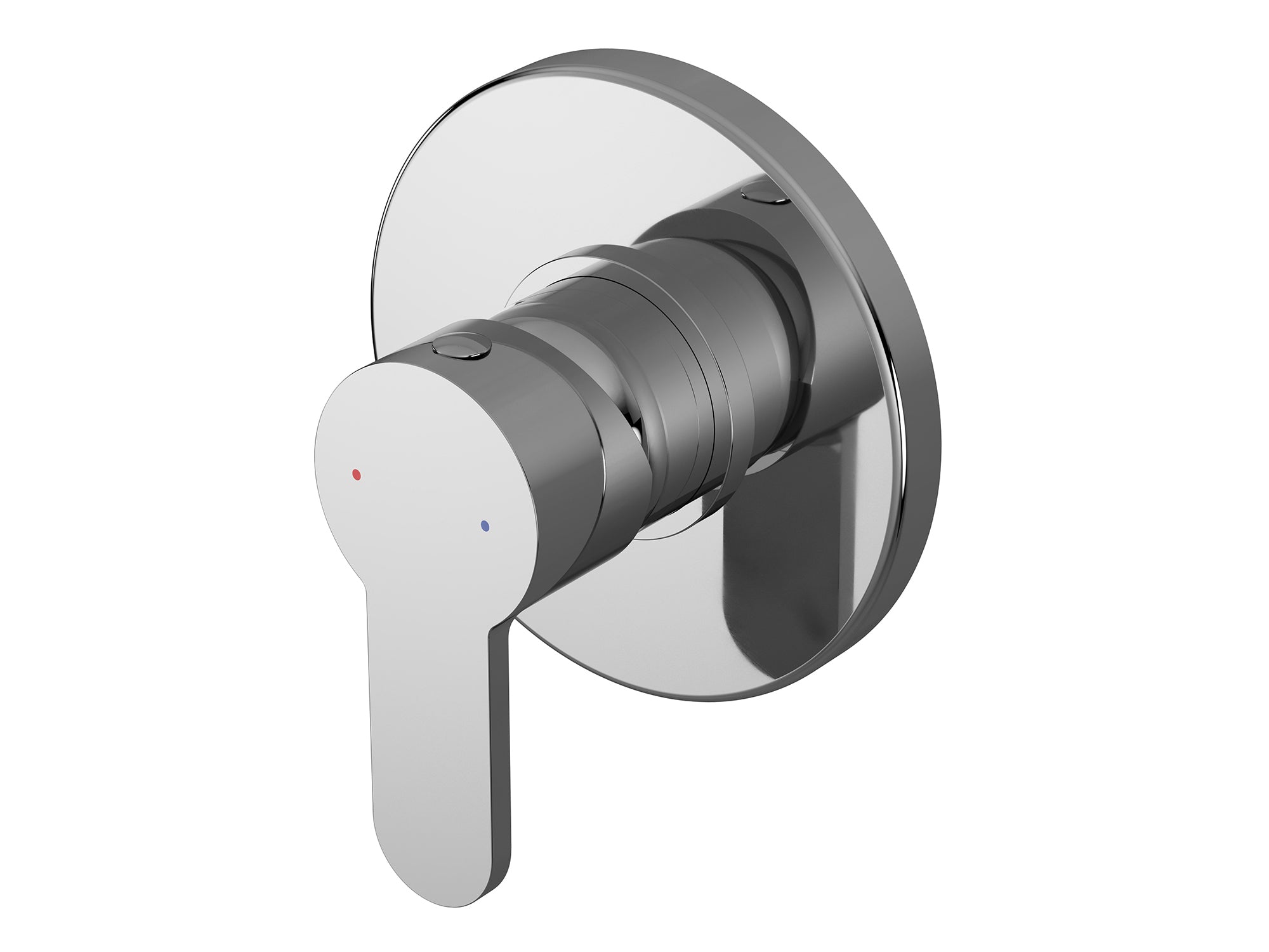 Arvan single handle chrome valve installed on marble tile