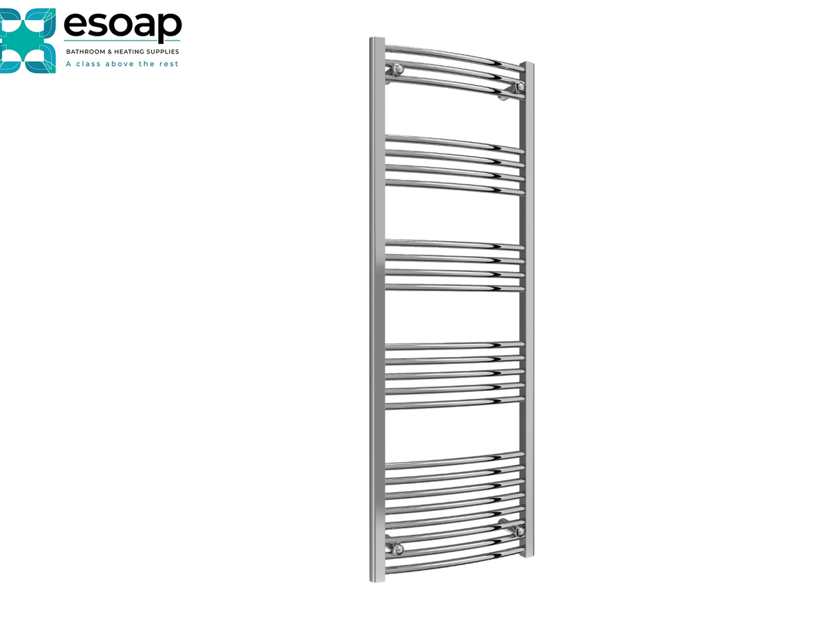 Reina Capo Curved Electric 1600x500 Chrome Towel Radiator