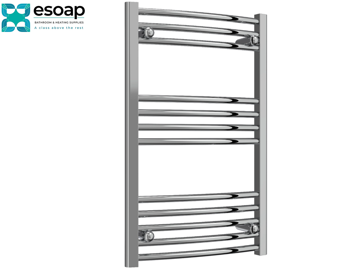 Reina Capo Curved Electric 800x500 Chrome Towel Radiator