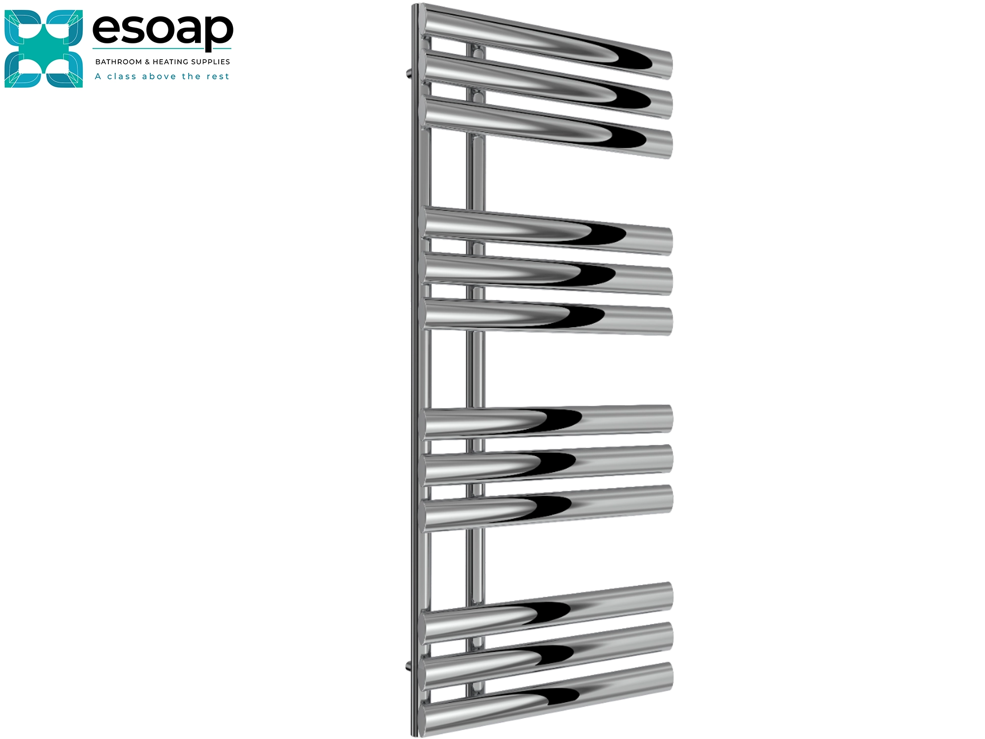 Chisa 1130x500 chrome on a black background with esoap logo