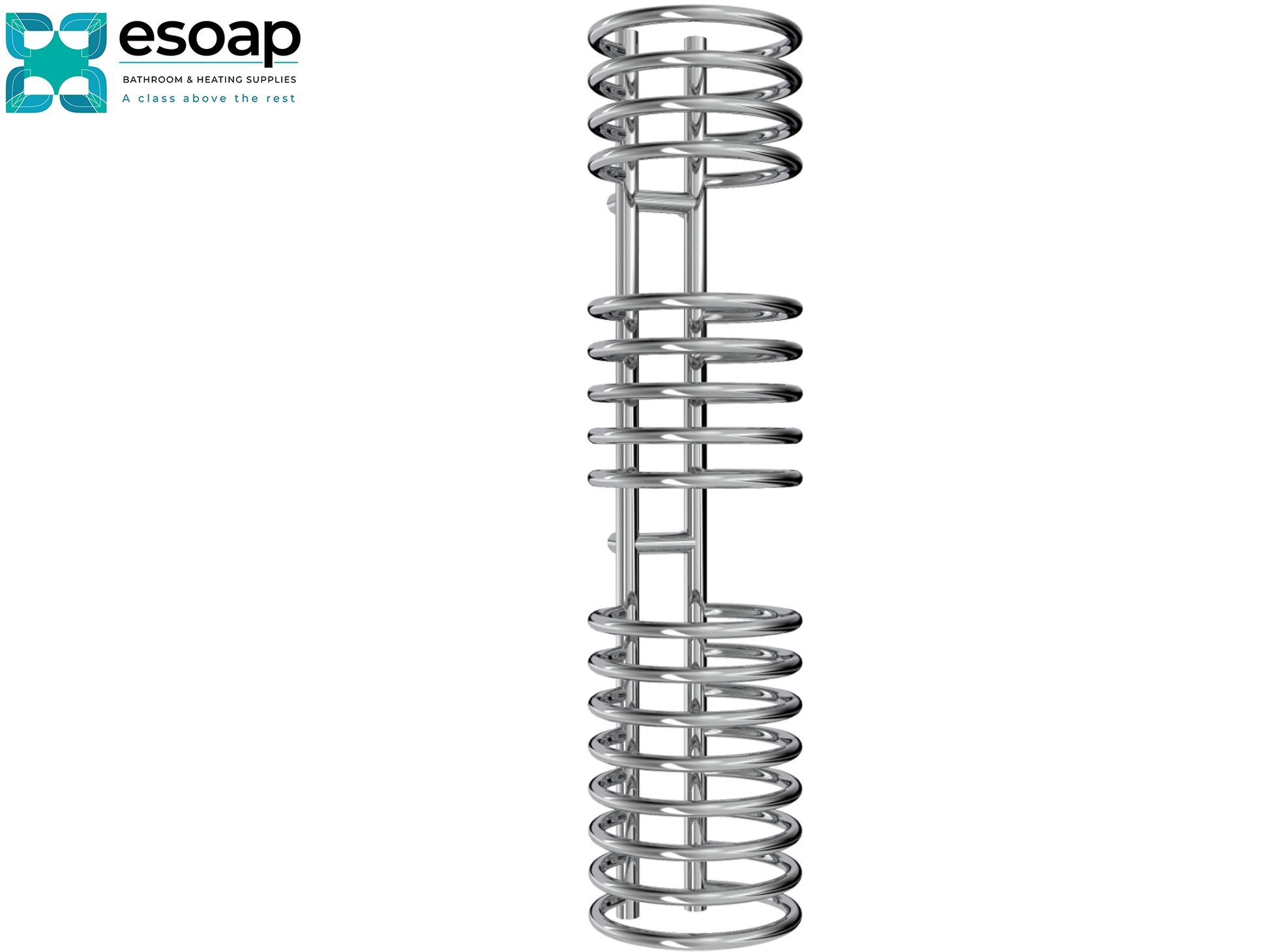  Claro 1200 x 300 Chrome radiator on a black background