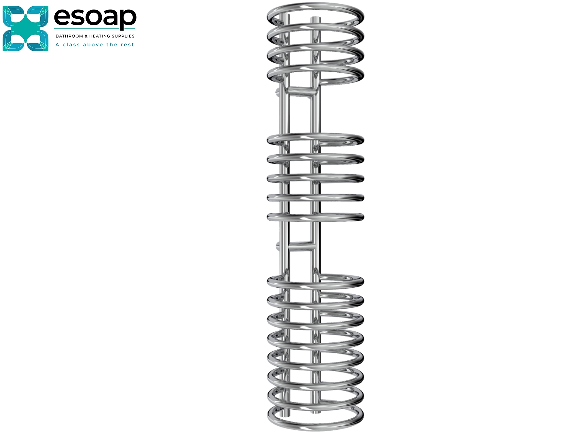  Claro 1200 x 300 Chrome radiator on a black background