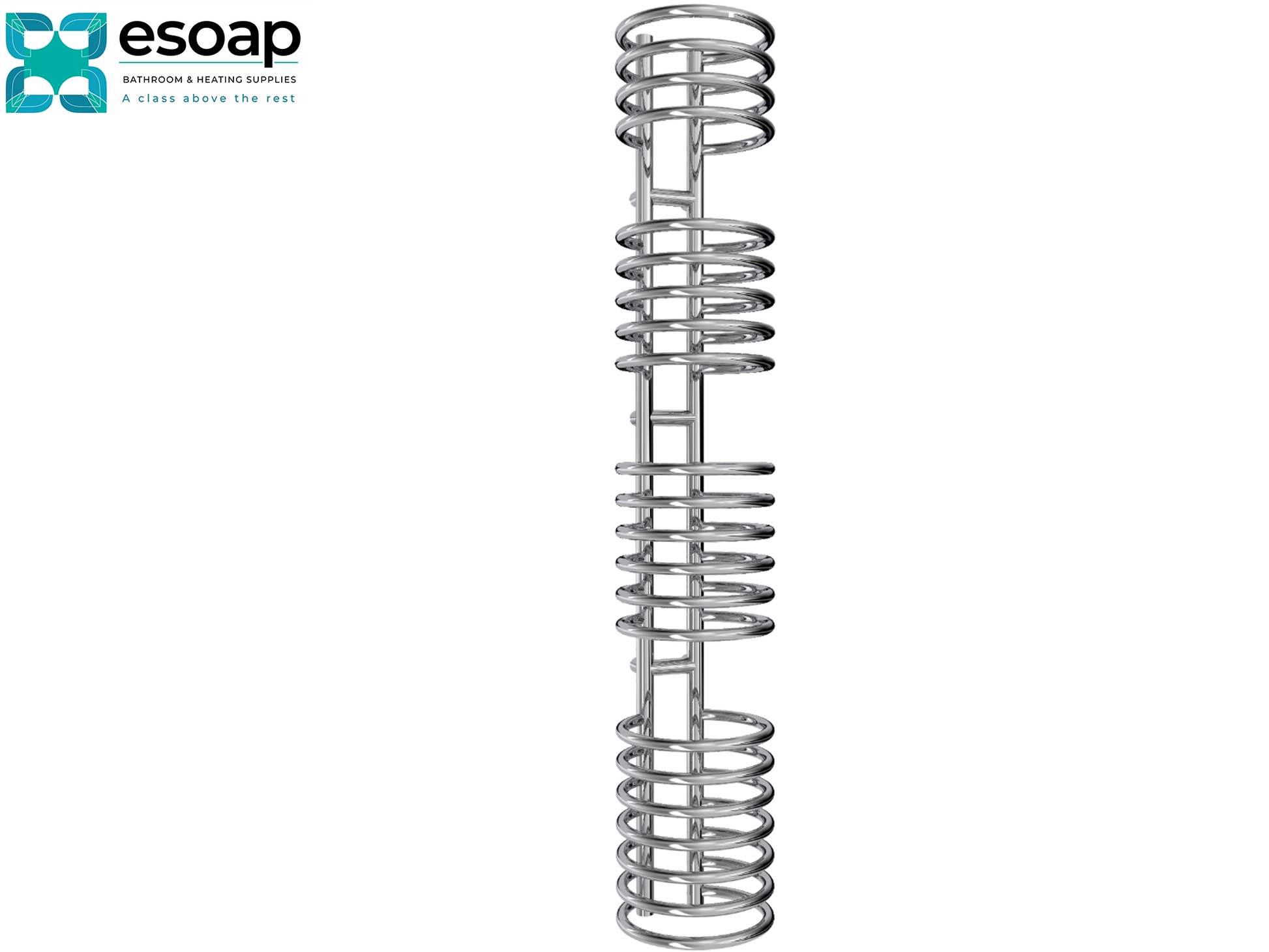 Claro 1600x300 Chrome on a black background with esoap logo