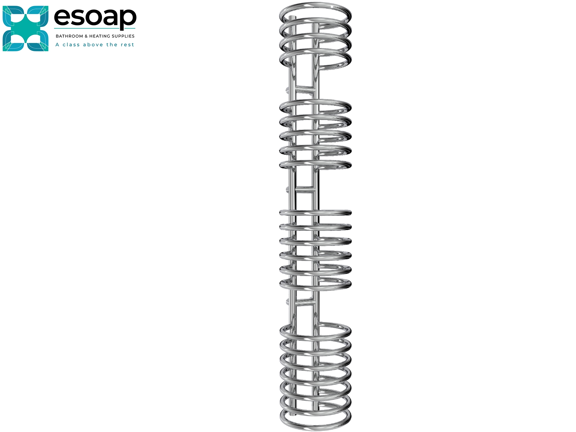 Claro 1600x300 Chrome on a black background with esoap logo