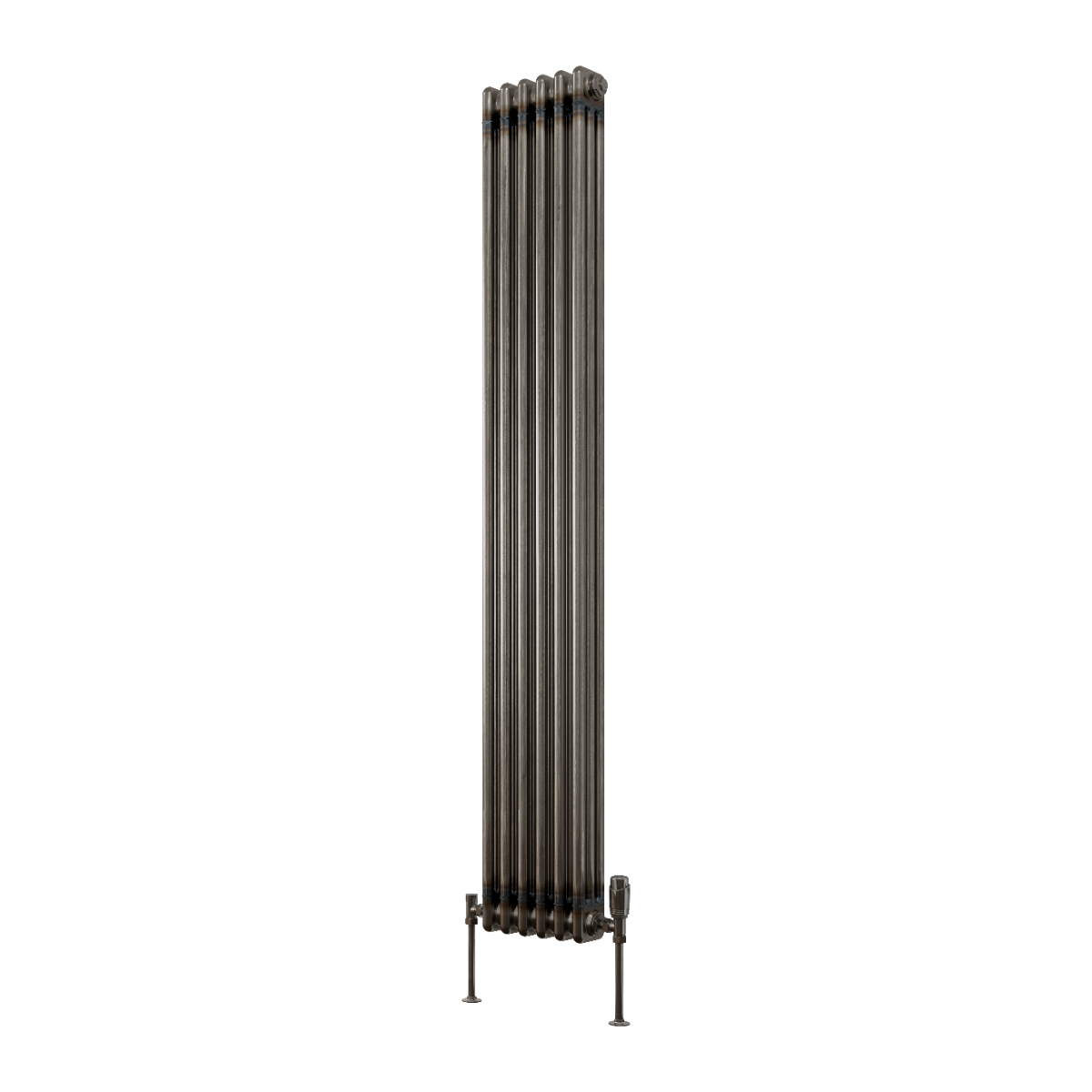 Reina Colona Vertical 3 Column 1800x290 Raw Steel Lacquer Designer Radiator