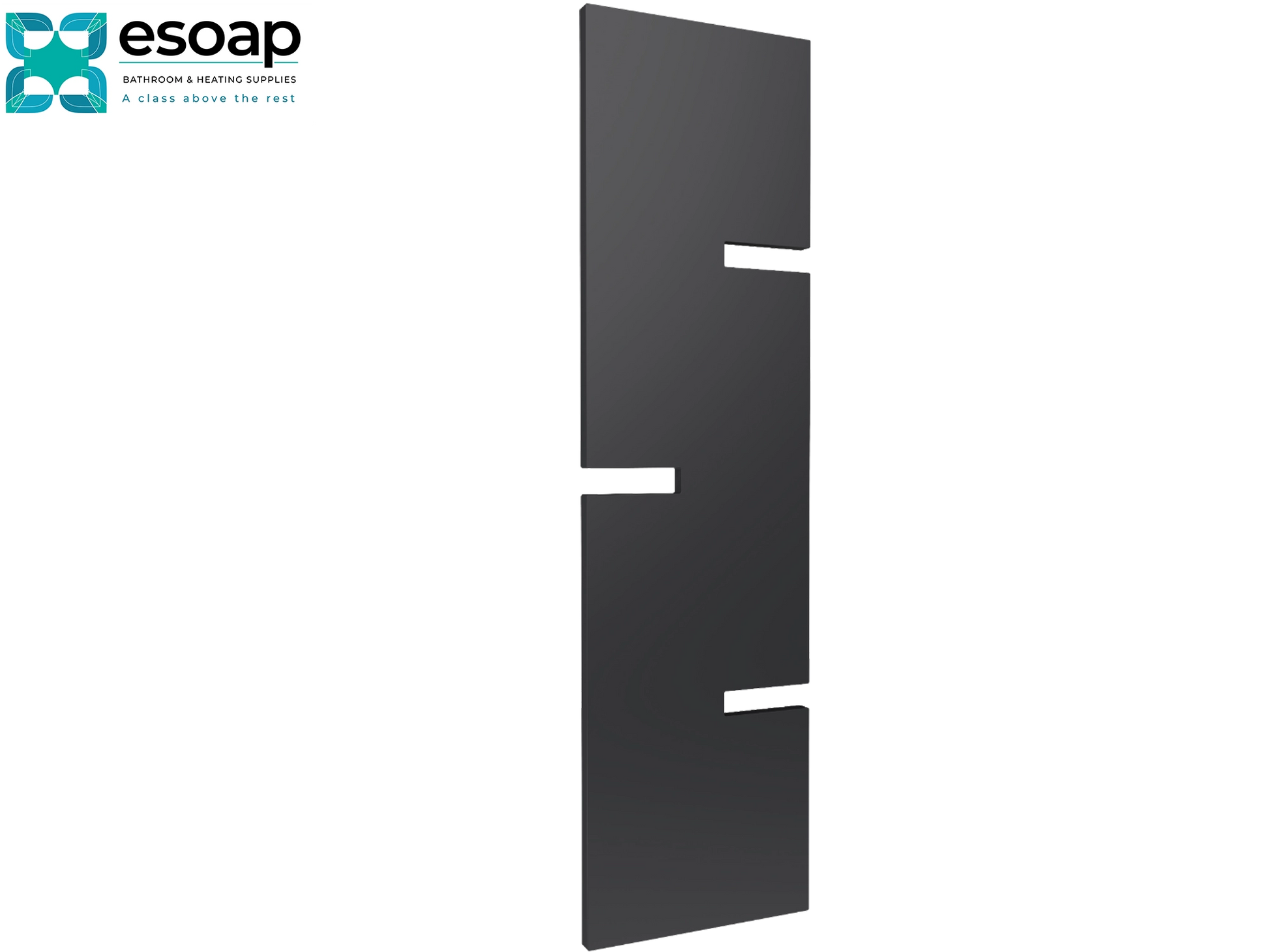 Fiore 1790 x 490 Anthracite rectangular panel on a white background with 'esop' branding.