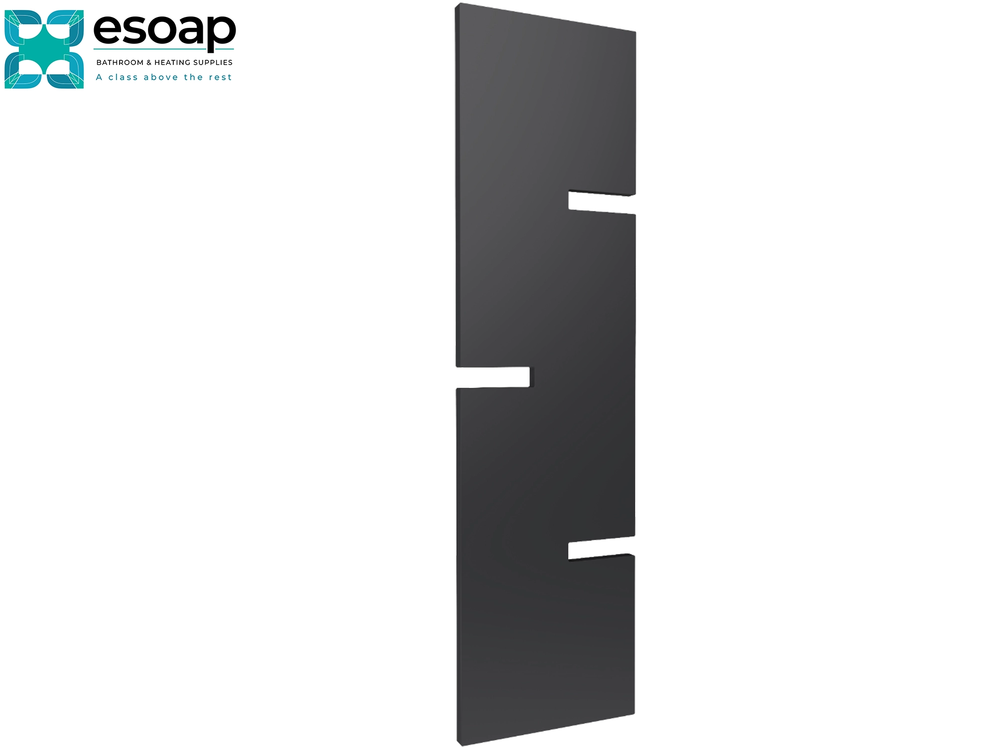 Fiore 1790 x 490 Anthracite rectangular panel on a white background with 'esop' branding.