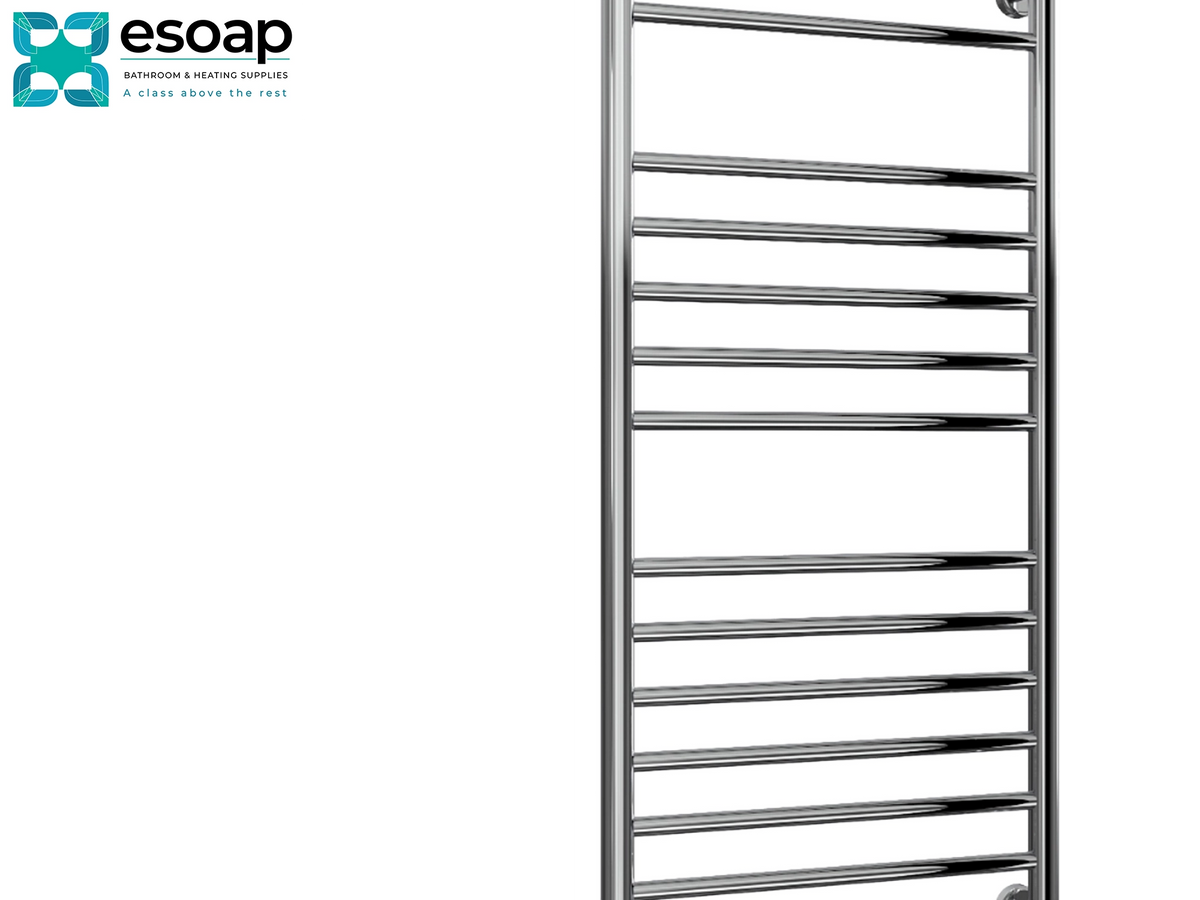 Reina Luna 1200x500 Polished Stainless Steel Designer Radiator