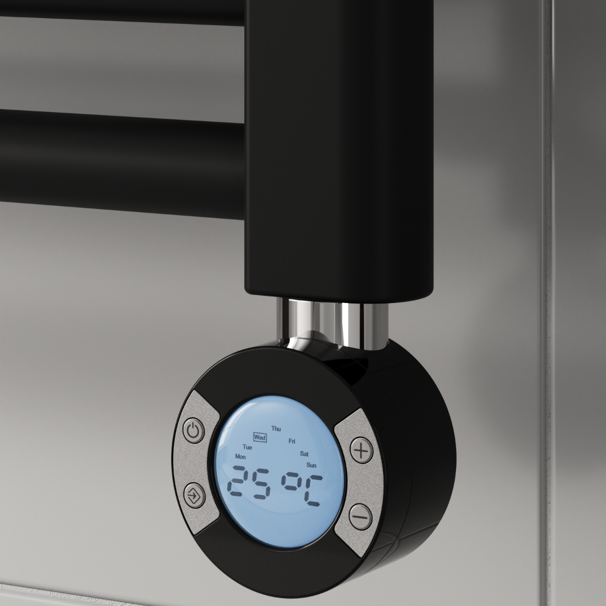 Image of Reina Weekly Thermostatic Control Unit Black