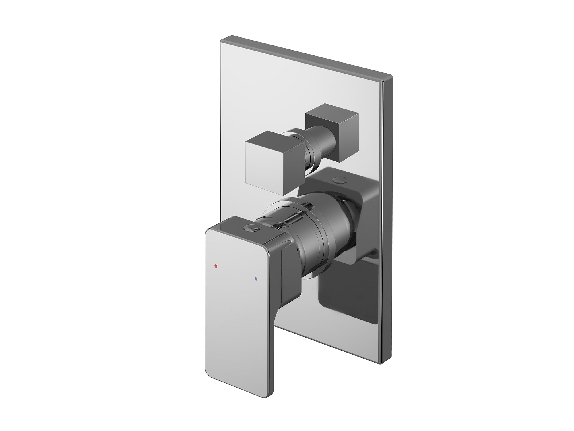 Nuie Windon manual shower valve installed on tiled bathroom wall